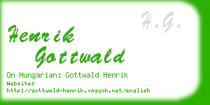 henrik gottwald business card